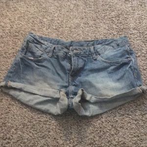 Boot shorts denim